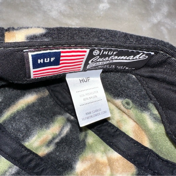 Huf Worldwide Fleece Hat Cap Camo Adjustable - Picture 6 of 8